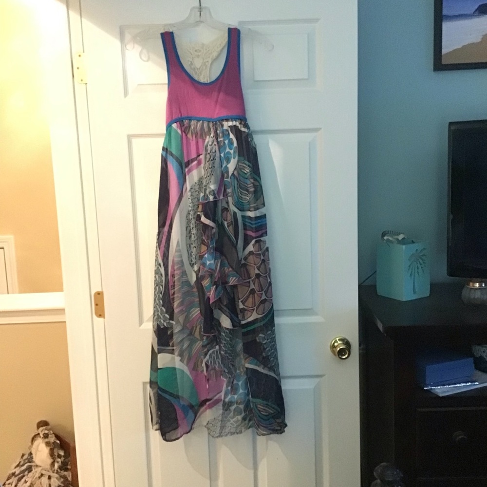 Truly Me multi color midi dress